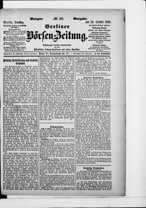 Berliner Börsen-Zeitung on Oct 24, 1893