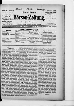 Berliner Börsen-Zeitung on Oct 24, 1893