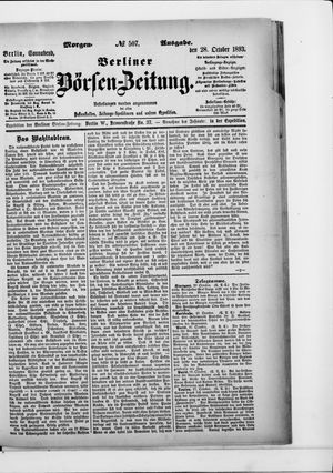 Berliner Börsen-Zeitung on Oct 28, 1893