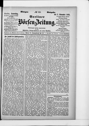 Berliner Börsen-Zeitung vom 02.11.1893