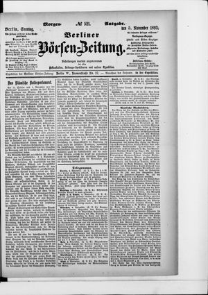 Berliner Börsen-Zeitung vom 05.11.1893