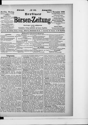Berliner Börsen-Zeitung vom 06.11.1893