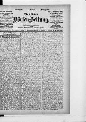 Berliner Börsen-Zeitung vom 08.11.1893