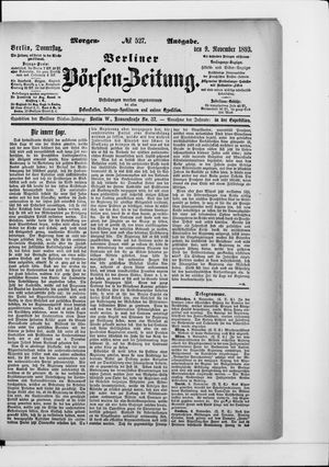 Berliner Börsen-Zeitung vom 09.11.1893