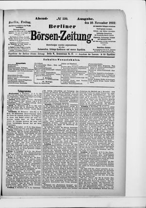 Berliner Börsen-Zeitung on Nov 10, 1893