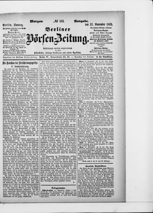 Berliner Börsen-Zeitung vom 12.11.1893