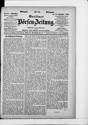 Berliner Börsen-Zeitung vom 16.11.1893