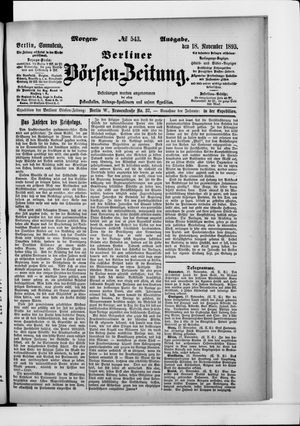 Berliner Börsen-Zeitung vom 18.11.1893