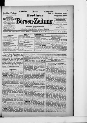 Berliner Börsen-Zeitung vom 24.11.1893