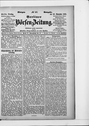 Berliner Börsen-Zeitung on Nov 28, 1893