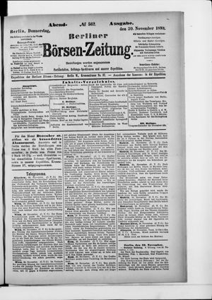 Berliner Börsen-Zeitung vom 30.11.1893
