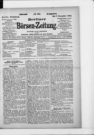 Berliner Börsen-Zeitung vom 02.12.1893