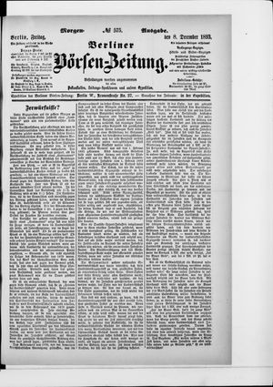 Berliner Börsen-Zeitung vom 08.12.1893