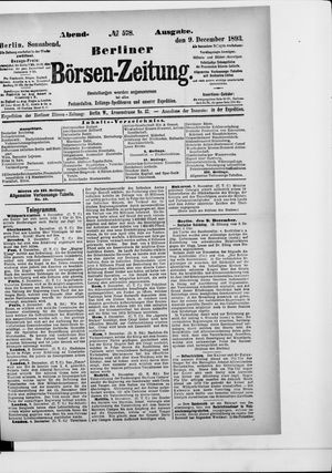 Berliner Börsen-Zeitung vom 09.12.1893