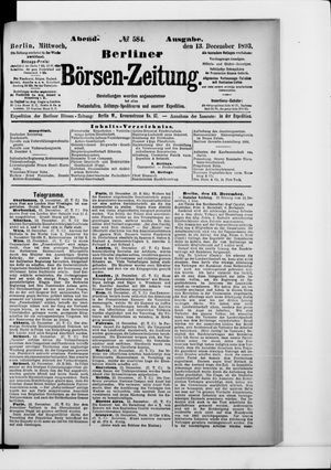 Berliner Börsen-Zeitung vom 13.12.1893
