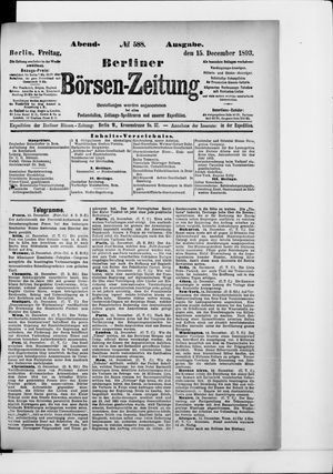 Berliner Börsen-Zeitung vom 15.12.1893