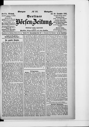 Berliner Börsen-Zeitung vom 20.12.1893