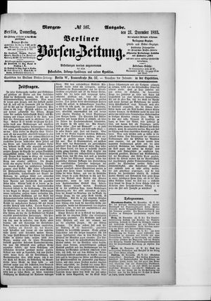 Berliner Börsen-Zeitung on Dec 21, 1893