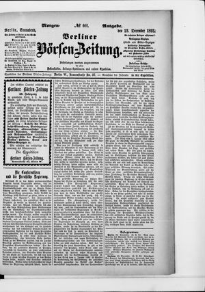 Berliner Börsen-Zeitung vom 23.12.1893