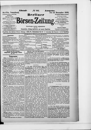 Berliner Börsen-Zeitung vom 23.12.1893