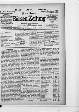 Berliner Börsen-Zeitung on Dec 28, 1893