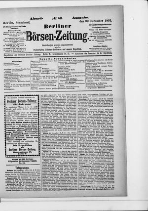 Berliner Börsen-Zeitung on Dec 30, 1893