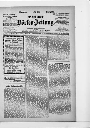 Berliner Börsen-Zeitung vom 31.12.1893
