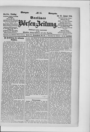 Berliner Börsen-Zeitung vom 16.01.1894