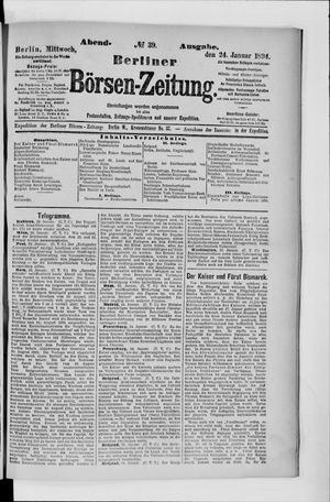 Berliner Börsen-Zeitung vom 24.01.1894