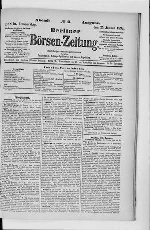 Berliner Börsen-Zeitung vom 25.01.1894