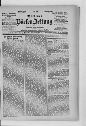 Berliner Börsen-Zeitung on Feb 10, 1894