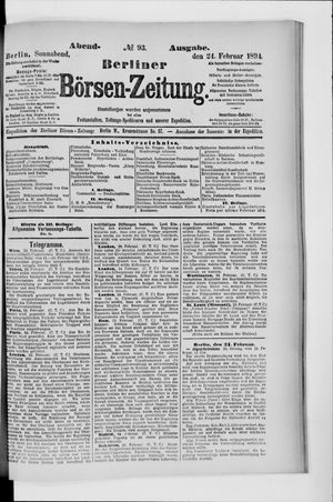 Berliner Börsen-Zeitung vom 24.02.1894