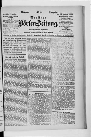 Berliner Börsen-Zeitung on Feb 27, 1894