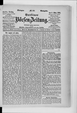 Berliner Börsen-Zeitung vom 06.03.1894