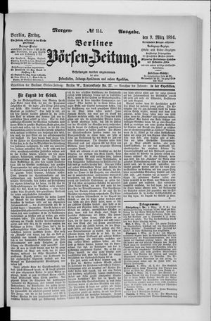 Berliner Börsen-Zeitung vom 09.03.1894