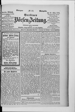 Berliner Börsen-Zeitung on Mar 28, 1894