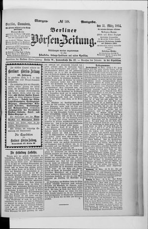 Berliner Börsen-Zeitung on Mar 31, 1894