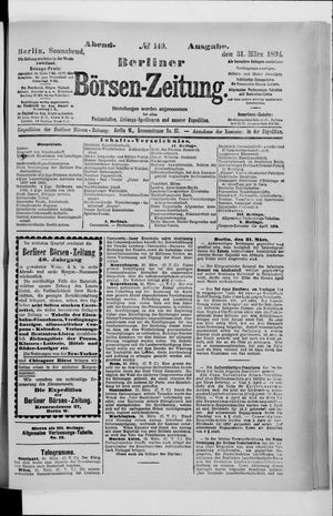 Berliner Börsen-Zeitung on Mar 31, 1894