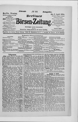 Berliner Börsen-Zeitung vom 03.04.1894