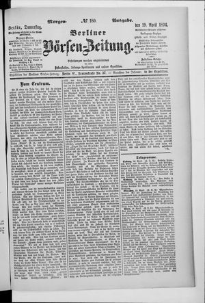 Berliner Börsen-Zeitung on Apr 19, 1894