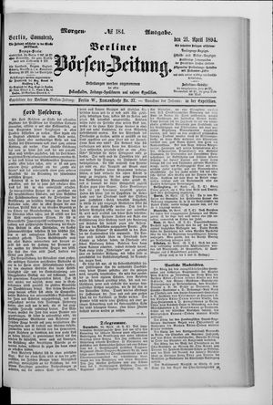 Berliner Börsen-Zeitung vom 21.04.1894