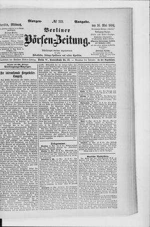 Berliner Börsen-Zeitung vom 16.05.1894