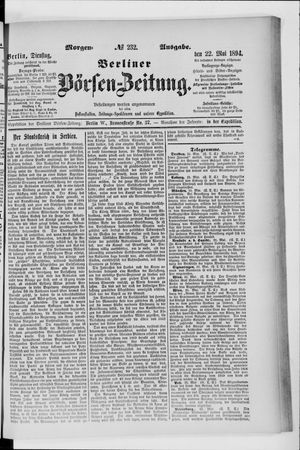 Berliner Börsen-Zeitung vom 22.05.1894