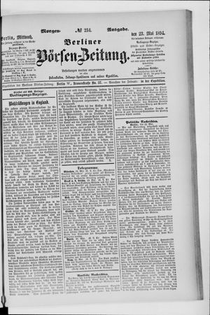 Berliner Börsen-Zeitung vom 23.05.1894