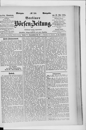 Berliner Börsen-Zeitung vom 26.05.1894