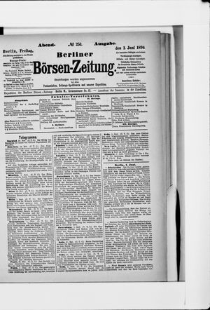 Berliner Börsen-Zeitung on Jun 1, 1894