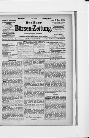 Berliner Börsen-Zeitung vom 05.06.1894