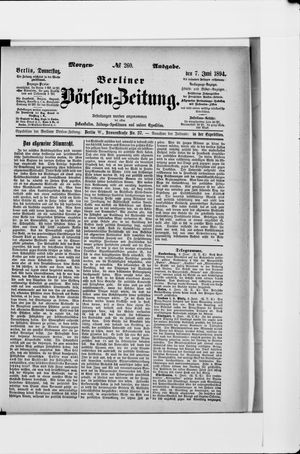 Berliner Börsen-Zeitung vom 07.06.1894