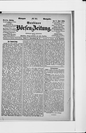 Berliner Börsen-Zeitung vom 08.06.1894