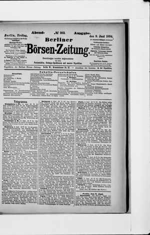 Berliner Börsen-Zeitung on Jun 8, 1894